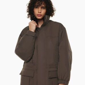 Aritzia Tna Justin Parka Jacket Brown Size Small NWT